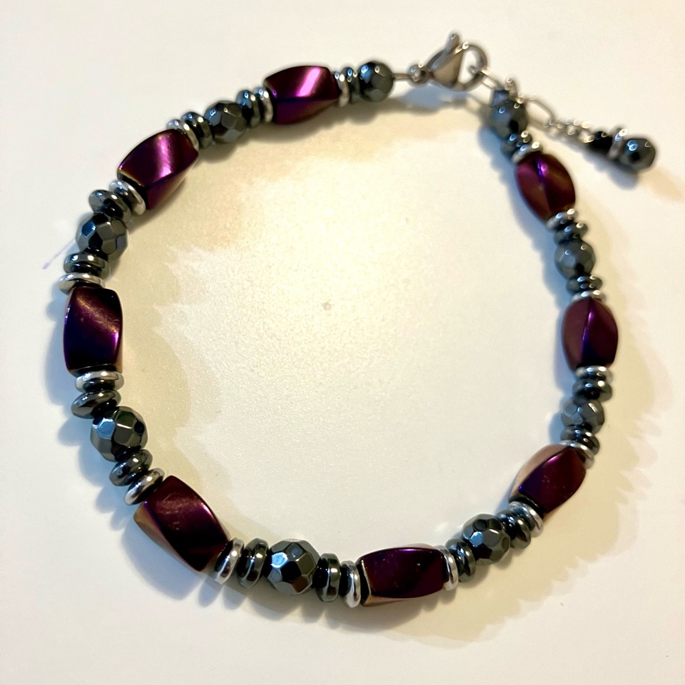 NWT hematite bracelet